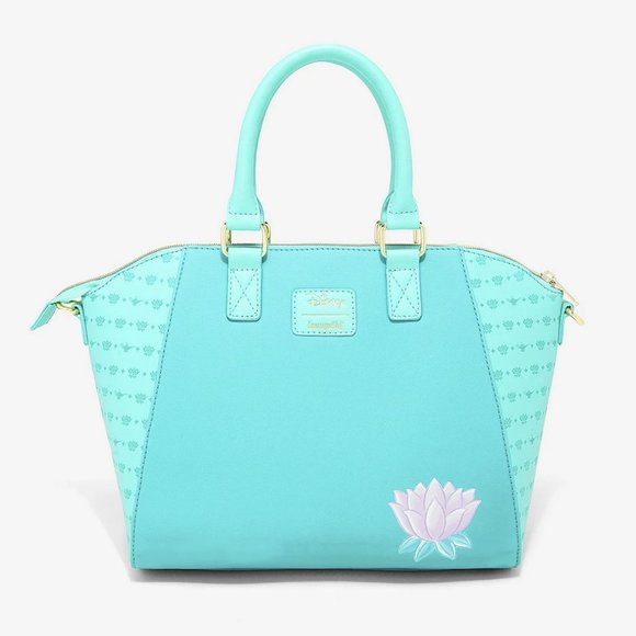 Loungefly Disney Aladdin Jasmine Satchel Princess Character Floral Purse Bag - Picture 2 of 3